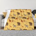 thumbnail image 1 of Naloa Cute Animals Flannel Blankets - Thick and Warm Blanket for Winter, Soft Fuzzy Plush King Blanket for All Seasons80"x60", 1 of 6