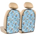 thumbnail image 1 of Naloa Cute Animals Surfers 2Pcs Anti-Kick Back Seat Cover Kick Mat, Car Seat Protector with 3 Storage Pockets, 1 of 8