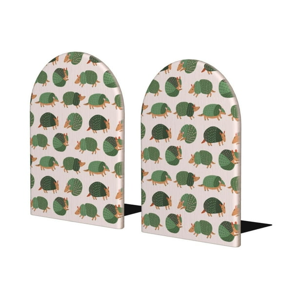 Naloa Cute Armadillo 2 Pcs Bookend Large Capacity Office Book Ends for Home Office Library School Study Decoration