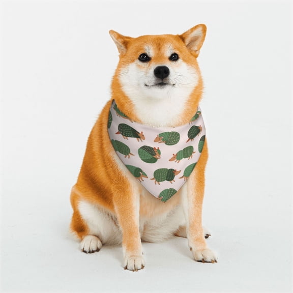 Naloa Cute Armadillo Dog Bandana Large and Small-Dog Scarf Bib Handkerchief Accessories for Dogs and Cats(S-L)-Large