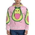 thumbnail image 1 of Naloa Cute Avocado Men's Casual Hooded Collar Drawstring Hoodies Pullover Sweatshirts Casual Long Sleeve Shirts-Large, 1 of 7