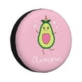 thumbnail image 1 of Naloa Cute Avocado PVC Leather Spare Tire Wheel Cover for Car Truck SUV Camper Trailer Universal Fit many size17 inch, 1 of 6