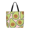 thumbnail image 1 of Naloa Cute Avocado Tote Bag for Women, Foldable Tote Bag With Zipper, Large Shoulder Bag, Top Handle Handbag for Travel, Work, Shopping, 1 of 9