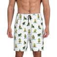 thumbnail image 1 of Naloa Cute Avocado Yoga Men's Short Pajama Pants, Lounge Comfort Shorts with Elasticized Waistband and Side Pockets - XX-Large, 1 of 9