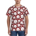thumbnail image 1 of Naloa Cute Baseball Men's T-Shirt Sport T-shirt Men's Basic Tee Casual Men's Shirt, Round Neck, Short Sleeves - Small, 1 of 5