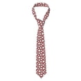 thumbnail image 1 of Naloa Cute Baseball Print Solid Color Tie Formal Necktie for Men，Suitable for business, daily life, work, 1 of 5