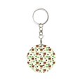 thumbnail image 1 of Naloa Cute Bear Print Round Keychain Keychain Key Ring, Key Tag, Key Chain Bulk for Gift Accessories (Round), 1 of 7