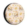 thumbnail image 1 of Naloa Cute Bee Gnome1 PVC Leather Spare Tire Wheel Cover for Car Truck SUV Camper Trailer Universal Fit many size17 inch, 1 of 6