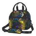 thumbnail image 1 of Naloa Cute Blue Frog Print Lunch Bag for Women & Men Insulated Lunch Box or Cooler Lunch Tote Bags for Work, Travel, Outdoor, 1 of 5