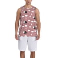 thumbnail image 1 of Naloa Cute Calf Basketball Jersey Reversible Men's Mesh Athletic Sports Shirts Training Practice S-4XLLarge, 1 of 6