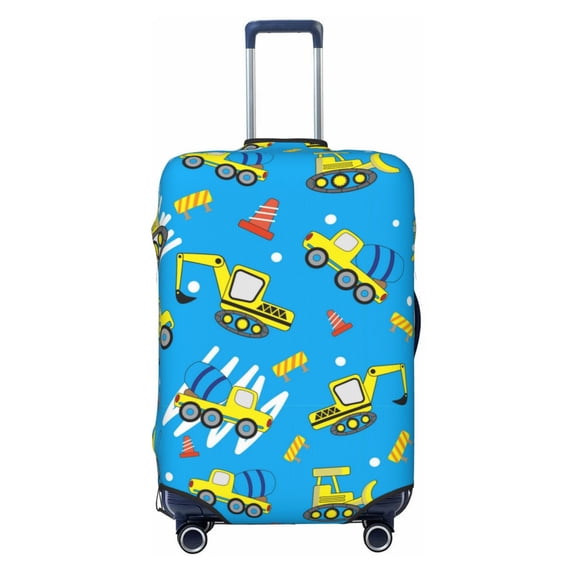 Naloa Cute Car Cartoon Elastic Suitcase Protector, Travel Suitcase Protector Cover Fits 18-32in Suitcase - Medium