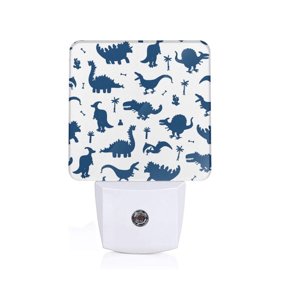 Naloa Cute Cartoon Dinosaurs Night Lights Plug into Wall, Dusk to Dawn Sensor Warm White Led Night Light 0.5W, Nightlight suit for Adults, Bedroom, Bathroom, Hallway, Kitchen