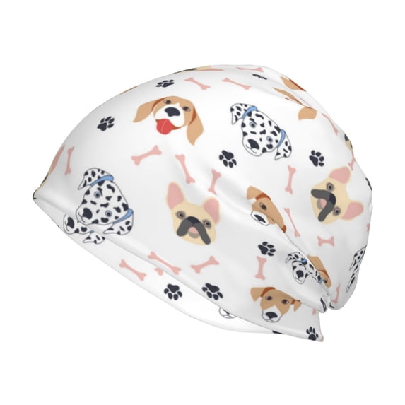 Naloa Cute Cartoon Dogs Beanie for Men Women Knitted Unisex Winter Hat Beanies Cap Knit Cuffed Beanies Hats