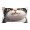 thumbnail image 1 of Naloa Cute Cartoon Kitten Pillowcase, Throw Pillowcase, Wrinkle-Free, Stain-Resistant with Hidden Zipper for Bedroom Sofa-16"x24", 1 of 6
