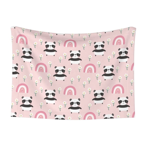 Naloa Cute Cartoon Panda Dog Blanket, 3 Sizes Cat Blanket for Indoor Cats Large Medium Small Dog Gifts-Large