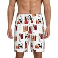 thumbnail image 1 of Naloa Cute Cat And Christmas Gift Men's Short Pajama Pants, Lounge Comfort Shorts with Elasticized Waistband and Side Pockets - Medium, 1 of 9