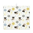 thumbnail image 1 of Naloa Cute Cat Dish Drying Mat for Kitchen Counter, Heat Resistant Drainer Mats, Absorbent Draining Mat,Dish Rack Pad,16"x18", 1 of 8