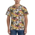 thumbnail image 1 of Naloa Cute Cat Men's T-Shirt Sport T-shirt Men's Basic Tee Casual Men's Shirt, Round Neck, Short Sleeves - Small, 1 of 5