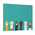 thumbnail image 1 of Naloa Cute Cat Paw And Dog Print Canvas Bathroom Wall Art,Bathroom Wall Art Decoration, Canvas Poster Prints,Decorative Paintings for Living Room, Bathroom, Kids Room, 1 of 6