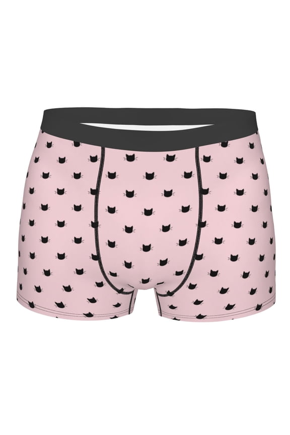Cute Cat Print Mens Underwear - Boxers for Men, Classic Briefs for Men