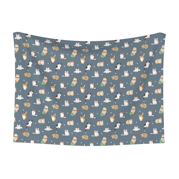 Naloa Cute Cats And Dogs Dog Blanket, 3 Sizes Cat Blanket for Indoor Cats Large Medium Small Dog Gifts-Medium