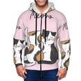 thumbnail image 1 of Naloa Cute Cats Men’s Hoodies, Zip up Hoodie, Sweatshirts,Hoodies for Men Sizes S-3XL-XX-Large, 1 of 5