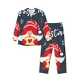 thumbnail image 1 of Naloa Cute Christmas Gnomes (2) Men’s Pajamas Set - Long Sleeve Button Down Sleep Shirt and Pajama Bottoms Sleepwear Set-X-Large, 1 of 7