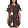 thumbnail image 1 of Naloa Cute Christmas Gnomes Women's Short-Sleeved Pajama Set, Loungewear, Summer pajamas, Breathable Cozy - XX-Large, 1 of 9