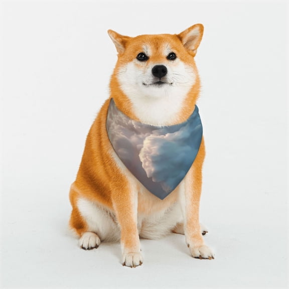 Naloa Cute Cloud Cat Dog Bandana Large and Small-Dog Scarf Bib Handkerchief Accessories for Dogs and Cats(S-L)-Medium