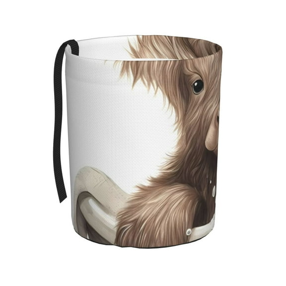 Naloa Cute Cow Bath Car Trash Can Garbage Car Accessories Trash Can Car Waste Bin for for Driver and Passenger Any Vehicle