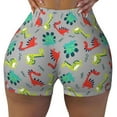 thumbnail image 1 of Naloa Cute Dinosaur Biker Shorts for Women Seamless Scrunch Short Women’s Yoga Shorts for Gym Running Sport Shorts - XX-Large, 1 of 9