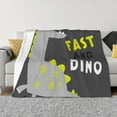 thumbnail image 1 of Naloa Cute Dinosaur Flannel Blankets - Thick and Warm Blanket for Winter, Soft Fuzzy Plush King Blanket for All Seasons60"x50", 1 of 6