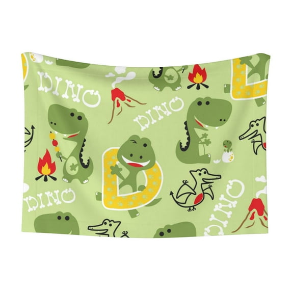 Naloa Cute Dinosaurs Cartoon Dog Blanket, 3 Sizes Cat Blanket for Indoor Cats Large Medium Small Dog Gifts-Medium