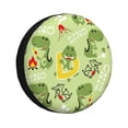 thumbnail image 1 of Naloa Cute Dinosaurs Cartoon PVC Leather Spare Tire Wheel Cover for Car Truck SUV Camper Trailer Universal Fit many size17 inch, 1 of 6