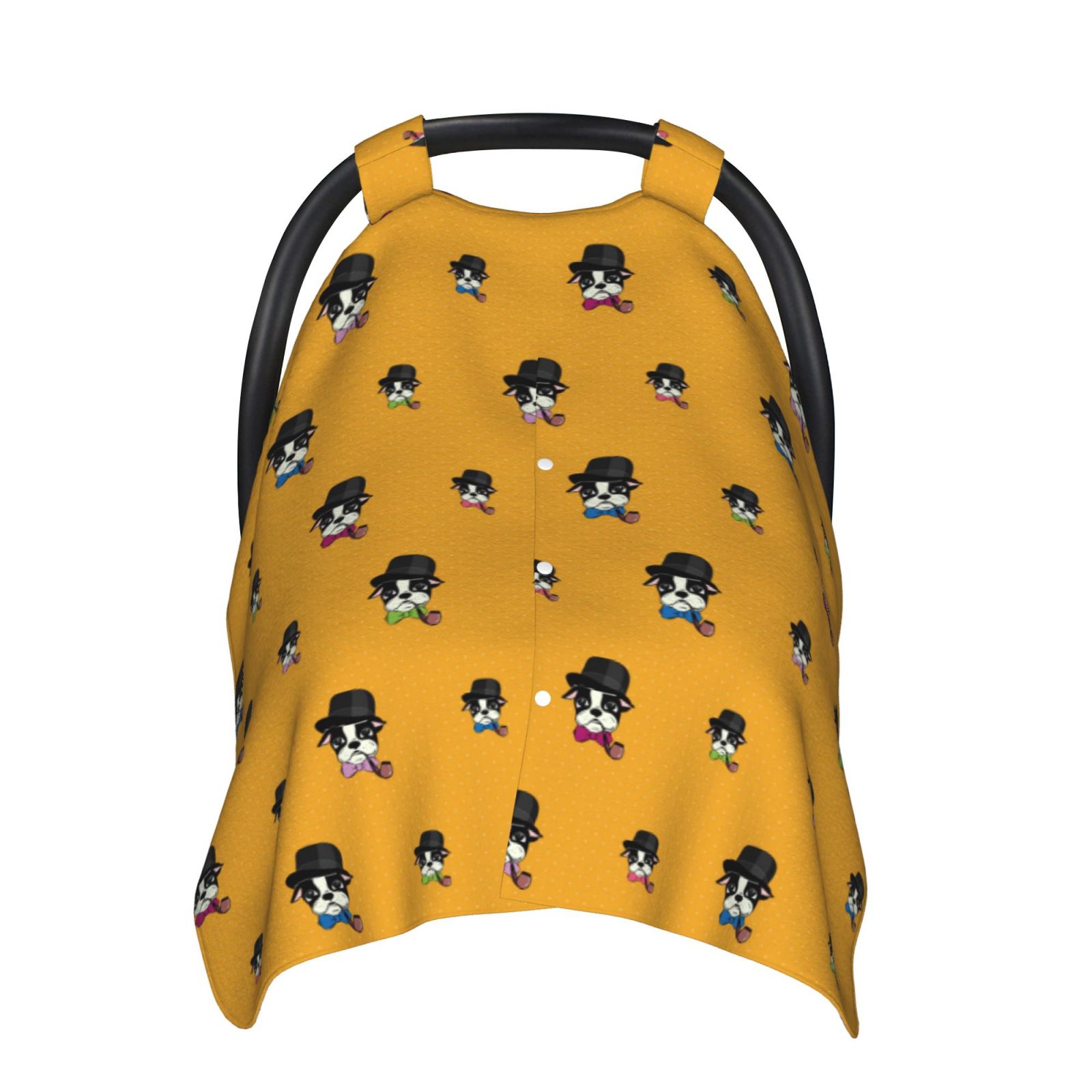 Naloa Cute Dog Baby Car Seat Cover, Breathable Baby Carrier Cover, Multiuse Baby Carrier Cover & Nursing Breastfeeding Cover