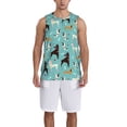 thumbnail image 1 of Naloa Cute Dog Basketball Jersey Reversible Men's Mesh Athletic Sports Shirts Training Practice S-4XLX-Large, 1 of 6