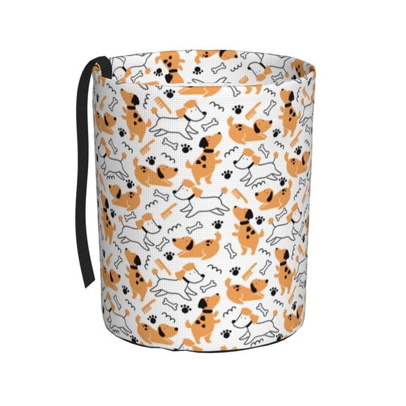 Naloa Cute Dog Car Trash Can Garbage Car Accessories Trash Can Car Waste Bin for for Driver and Passenger Any Vehicle