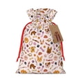 thumbnail image 1 of Naloa Cute Dog Drawstring Christmas Bags, 3D Xmas Gift Bags, Christmas Wrapping Bags, Xmas Goodie Bags, Treat Pouch Bags, Party Favor Bags-Small, 1 of 9
