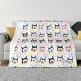 thumbnail image 1 of Naloa Cute Dog Flannel Blankets - Thick and Warm Blanket for Winter, Soft Fuzzy Plush King Blanket for All Seasons60"x50", 1 of 6