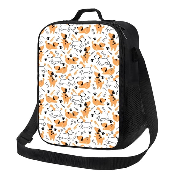 Naloa Cute Dog Lunch box Lunch bag for men women Large capacity Lunchbox Insulated Lunch bag Lunch box cooler
