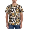 thumbnail image 1 of Naloa Cute Dog Men's T-Shirt Sport T-shirt Men's Basic Tee Casual Men's Shirt, Round Neck, Short Sleeves - XX-Large, 1 of 5