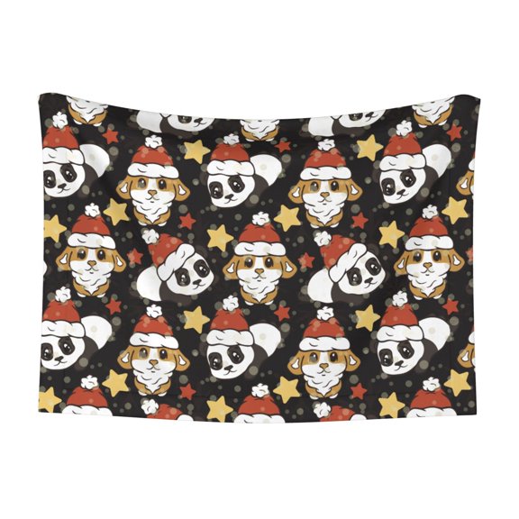 Naloa Cute Dog Panda Dog Blanket, 3 Sizes Cat Blanket for Indoor Cats Large Medium Small Dog Gifts-Medium