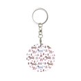 thumbnail image 1 of Naloa Cute Dog Print Round Keychain Keychain Key Ring, Key Tag, Key Chain Bulk for Gift Accessories (Round), 1 of 7