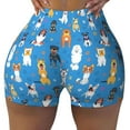 thumbnail image 1 of Naloa Cute Dogs Biker Shorts for Women Seamless Scrunch Short Women’s Yoga Shorts for Gym Running Sport Shorts - Medium, 1 of 9