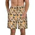 thumbnail image 1 of Naloa Cute Dogs Head Men's Beach Shorts, Surfing shorts, Swim trunks, Quick Dry Swim Trunks for Surfing Beach Fun - XX-Large, 1 of 9