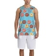 thumbnail image 1 of Naloa Cute Donut Basketball Jersey Reversible Men's Mesh Athletic Sports Shirts Training Practice S-4XLXX-Large, 1 of 6