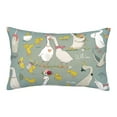 thumbnail image 1 of Naloa Cute Farm Birds Pillowcase, Throw Pillowcase, Wrinkle-Free, Stain-Resistant with Hidden Zipper for Bedroom Sofa - 14"x20", 1 of 9