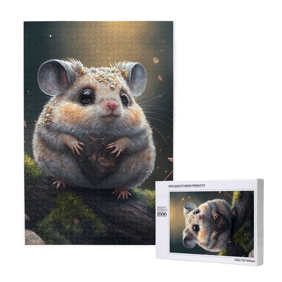 Naloa Cute Fat Ball Branch Custom Puzzles Personalized Puzzle 1000 Pieces from Photo Custom Jigsaw Puzzle for Wedding, Graduation, (29.519.7in, Vertical)