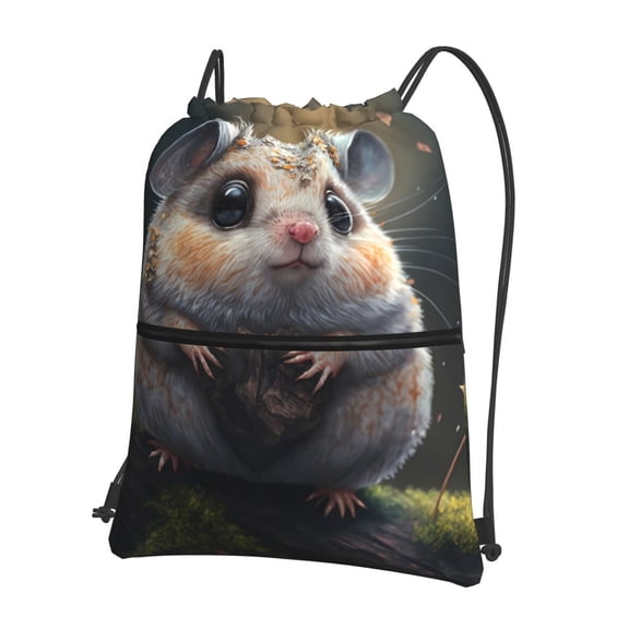 Naloa Cute Fat Ball Branch Drawstring Backpack String Bag Cinch Water Resistant for Gym Shopping Sport Yoga