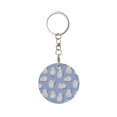 thumbnail image 1 of Naloa Cute Fat Cat Print Round Keychain Keychain Key Ring, Key Tag, Key Chain Bulk for Gift Accessories (Round), 1 of 7